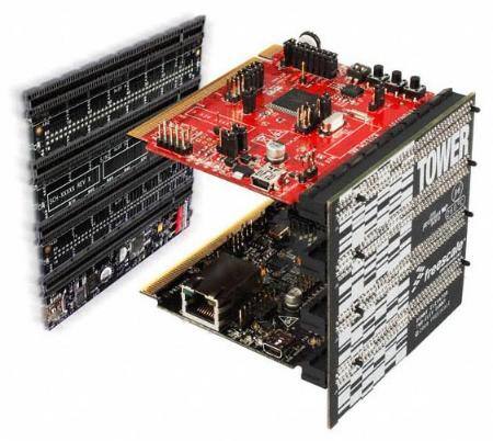 The Tower system can connect MCU-based controller modules 